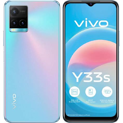 vivo Y33s, 128 GB, 8 GB RAM, 4G LTE, Midday Dream