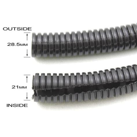 21mm Inside Diameter Flexible Conduit Sleeving Split And Unsplit Cable