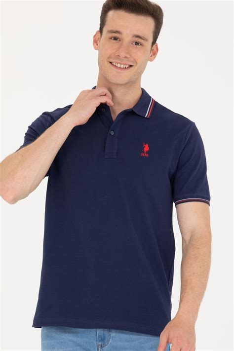 Erkek Lacivert Basic Polo Yaka Ti Rt U S Polo Assn