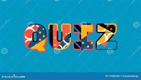 Quiz Concept Word Art Illustration Stock Vector Illustration Of Test