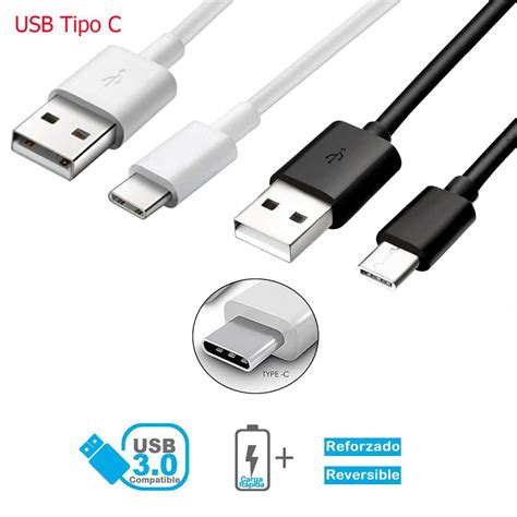 Cable Micro Usb Tipo C De Carga Y Datos Para Movil Longitud Metro