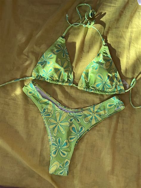 Y2k Floral Bikini Women S Fashion Swimwear Bikinis Swimsuits On