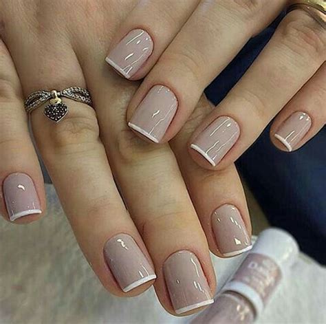 U As Beige Francesas Gel Nails Simple Nails Toe Nails