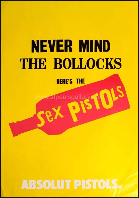 Buy Sex Pistols Original Poster Print Never Mind The Bollocks St Paul S Gallery