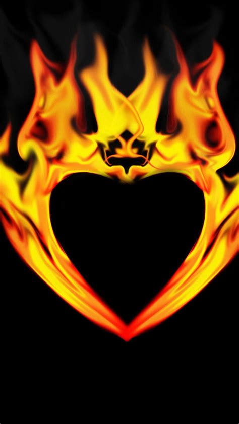 Fire Heart Wallpapers Top Free Fire Heart Backgrounds Wallpaperaccess