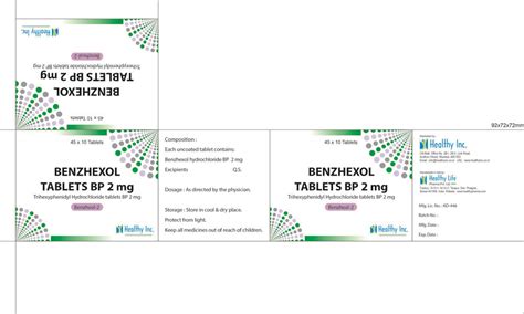 Buy Online Benzhexol Tablets Manufacturer Supplier And Exporter From India