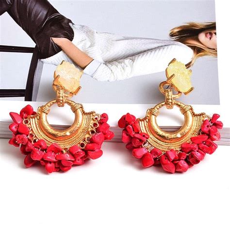 Colorful Rhinestone Drop Earrings Crystal Drop Earrings Fashion