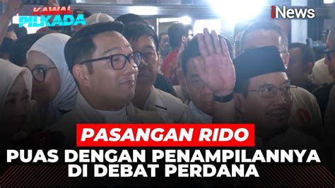 Ridwan Kamil Puas Dengan Penampilan Di Debat Perdana Alhamdulillah