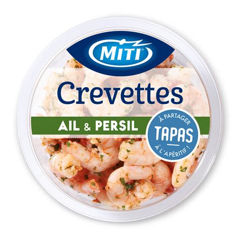 Crevettes D Cortiqu Es Sauce Ail Et Persil G Miti