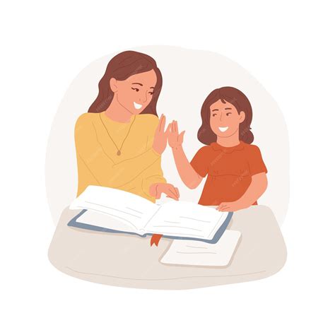 Premium Vector | Praise the child isolated cartoon vector illustration