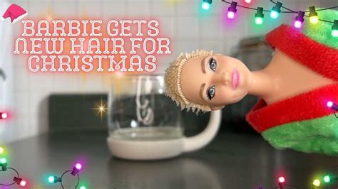 My First Ever Doll Hair Re Root Barbie Goes Brunette YouTube