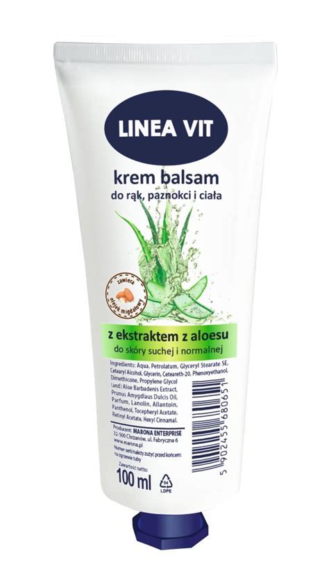 Krem balsam do rąk paznokci i ciała Linea VIT 100 ml Aloe Vera