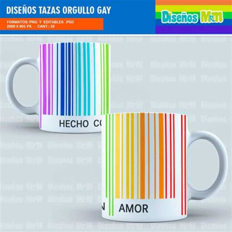Diseños Orgullo Gay Para Sublimar Tazones y Mugs