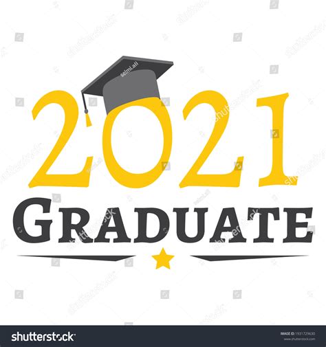 Class Graduation 2021classe De 2021 Stock Vector Royalty Free