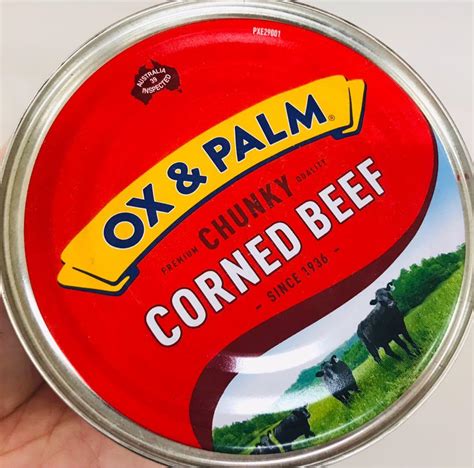 Ox And Palm Original Chunky Style Corned Beef 326g With Natural Juices Food And Drinks Packaged