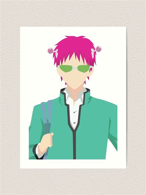 Saiki K The Disastrous Life Of Saiki K Themed Design Art Print Ubicaciondepersonas Cdmx Gob Mx