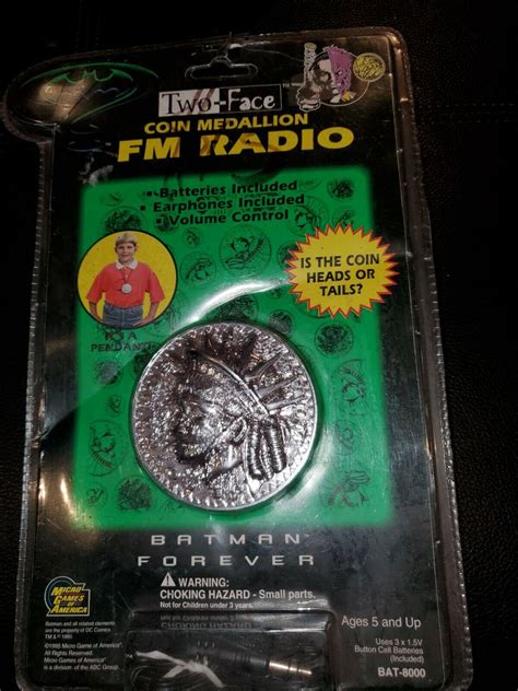 Batman Forever Collectible Coin Medallion Fm Radio Brand New In