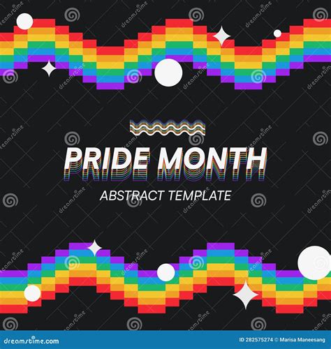 Gay Pride Wave Rainbow Flag LGBTQIA Template Diversity E Inclusivity Pride Banner With LGBT