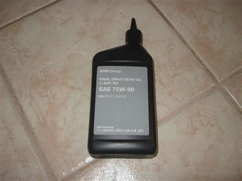 1L BMW Group FINAL DRIVE Gear Oil C-SAF-XO SAE 75W-90 07512293972 | eBay
