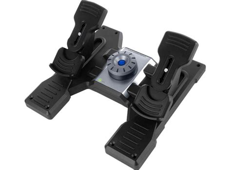 logitech  flight rudder pedals professional rudder pedals  toe