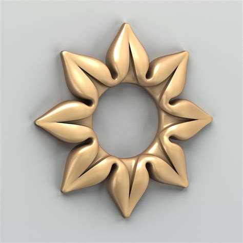 Round Rosette 031 Free 3d Model Cgtrader