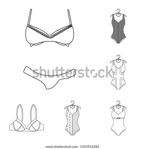 Vector Illustration Bikini Fashion Icon Set Stock Vector Royalty Free Shutterstock