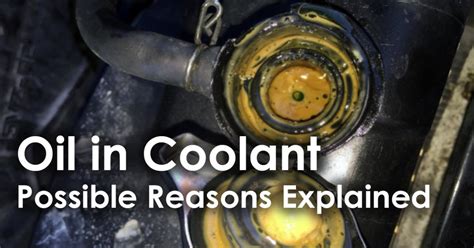 Oil Contamination In Coolant Causes And How To Resolve It Mechanic Times