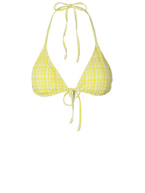 A POKE Beck Søndergaard Eli Bikini Top Yellow