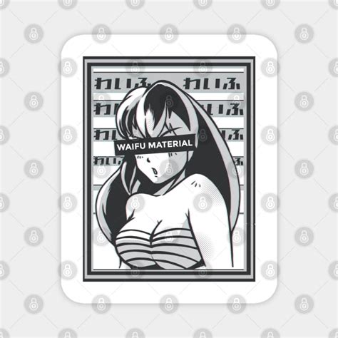 Ecchi Otaku Hentai Waifu Material Manga Girl Kawaii Waifu Material Magnet TeePublic