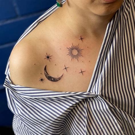 Moon sun star tattoo – Artofit