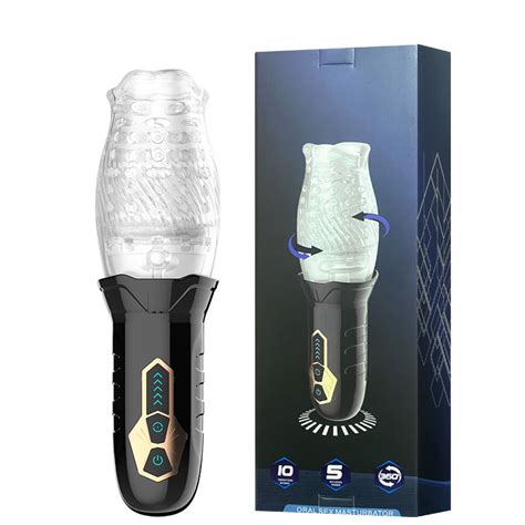 Masturbador Recarregável Rotativo Rotação e Vibração ORAL SEX MASTURBATOR MC 096 3R import