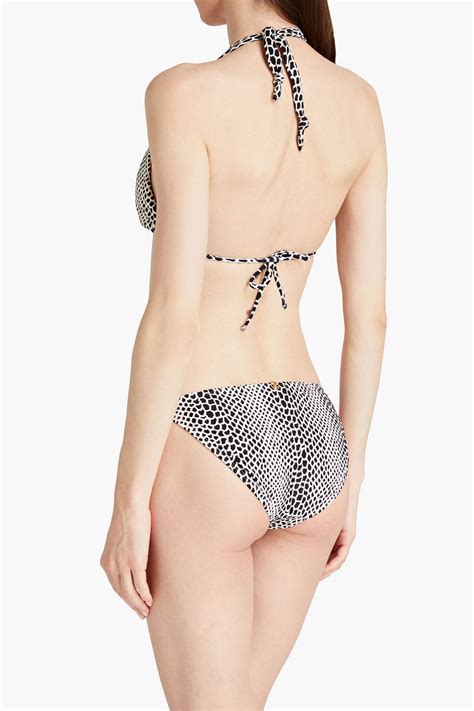 VIX PAULA HERMANNY Bia Printed Triangle Bikini Top THE OUTNET