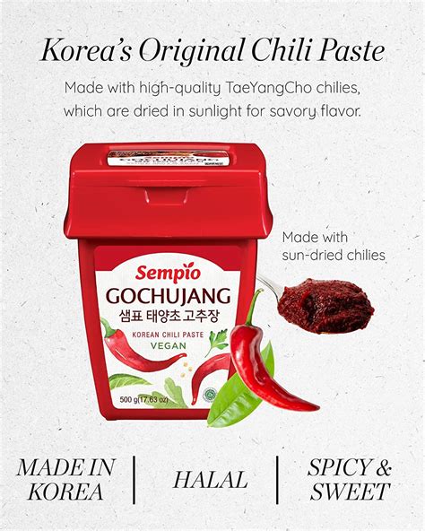 Sempio Gochujang Hot Pepper Paste Lbs G All Purpose Korean Chili Paste