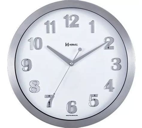 Herweg Reloj De Pared Aluminio Cm Mercadolibre