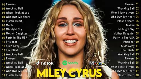 Miley Cyrus Greatest Hits Full Album 2023 Miley Cyrus Best Songs