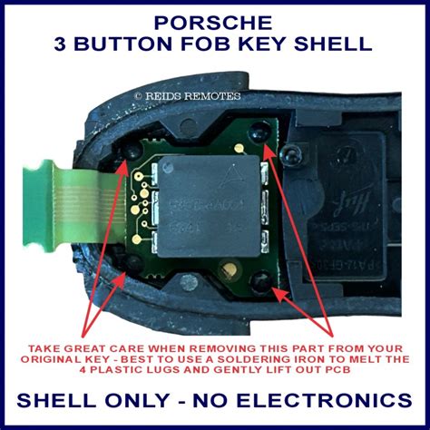 Porsche Cayenne Macan Button Replacement Fob Key Shell