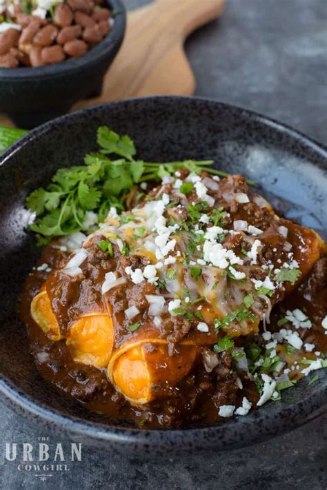 Tex Mex Enchiladas Recipe Cheese Enchiladas With Chili Gravy Urban