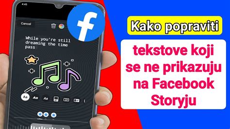 Kako popraviti tekst koji se ne prikazuje na Facebook priči nakon