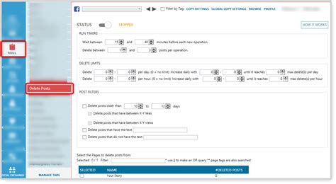 facebook delete posts tool jarvee