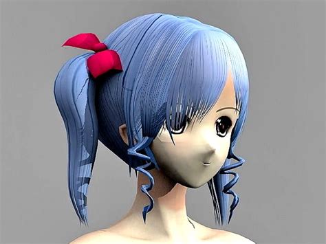 Anime Girl Nude 3d Model