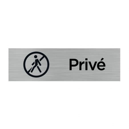 Pictogramme PRIVE Q0076 Signalisation Porte 170 X 50 Mm