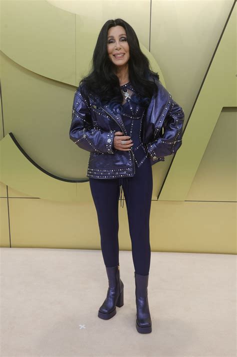 cher versace fashion show  west hollywood  celebmafia