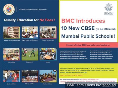 Maharashtra Bmcs New Cbse Schools