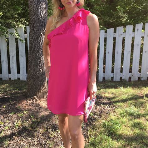 Naked Zebra Dresses Naked Zebra One Shoulder Ruffle Dress Poshmark