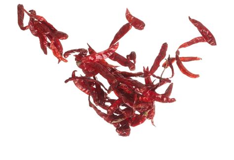Premium Photo Dried Red Hot Chilli Fall Down Explosion Dried Red