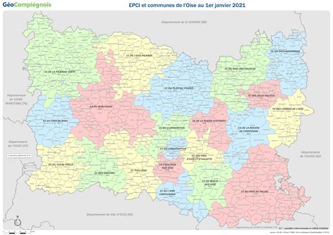 Les EPCI et communes du département de l Oise