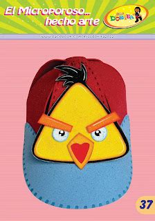 Gorro Angry Birds Amarillo Goma Eva Foami Manualidades Hacer