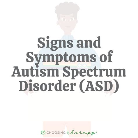 symptoms  autism spectrum disorder asd