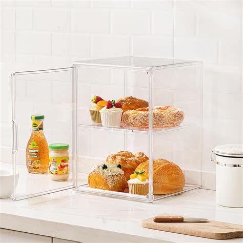 Hblife Caja De Pan Grande Transparente De Pulgadas De Alto Para