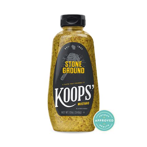 Koops Organic Stone Ground Mustard 325ml Rise Market